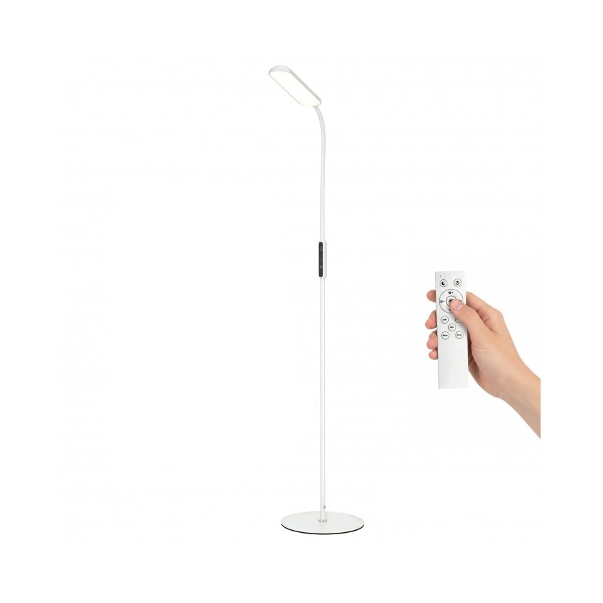 Stmievateľná stojacia LED lampa TEILO LED/10W/230V 3000/4000/6500K biela + diaľkové ovládanie