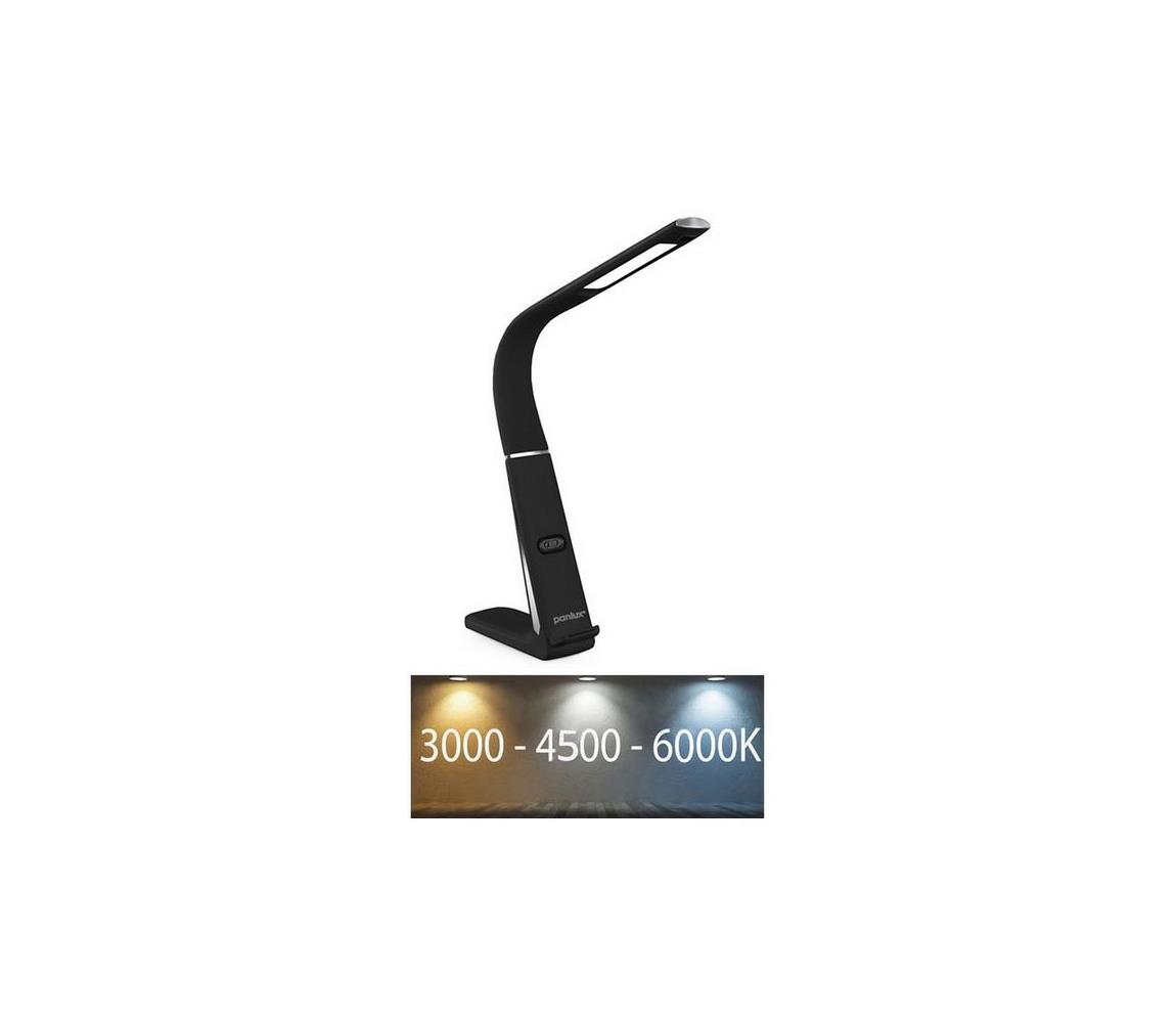 Stmievateľná LED stolná lampa s bezdrôtovým nabíjaním LORD EVO LED/8W/230V čierna PN15300025