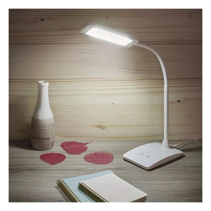 Stmievateľná LED stolová lampa EDDY LED/6W/230V 3000/4500/6800K biela