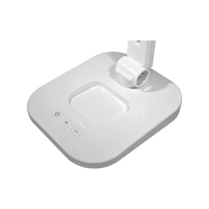 Stmievateľná LED stolová lampa s lupou, 7 W, 230 V, 6500 K, biela