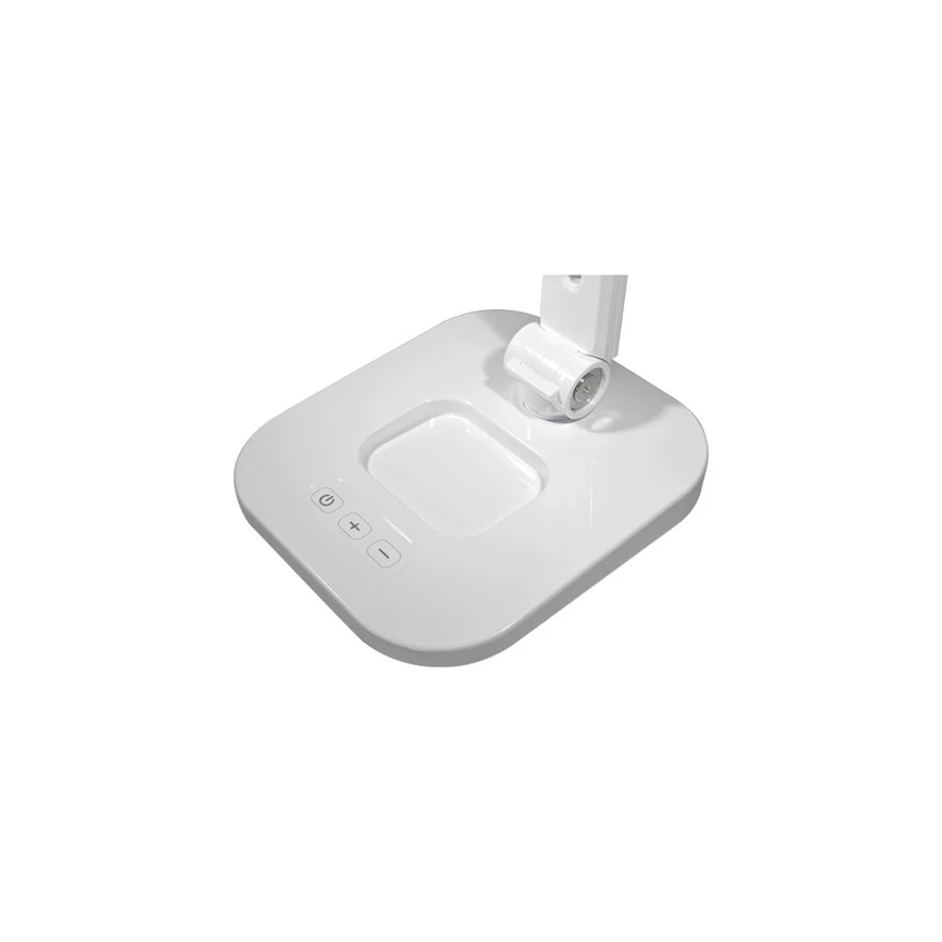 Stmievateľná LED stolová lampa s lupou, 7 W, 230 V, 6500 K, biela