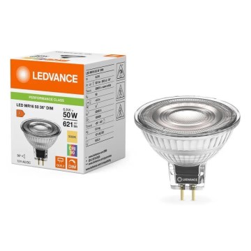 Stmievateľná LED žiarovka MR16 GU5,3/6,8W/12V 3000K 36° CRI 90 - Ledvance