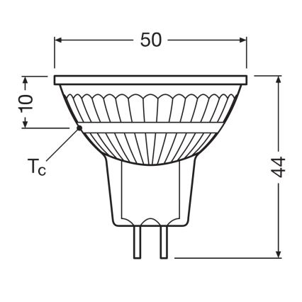 Stmievateľná LED žiarovka MR16 GU5,3/6,8W/12V 3000K 36° CRI 90 - Ledvance