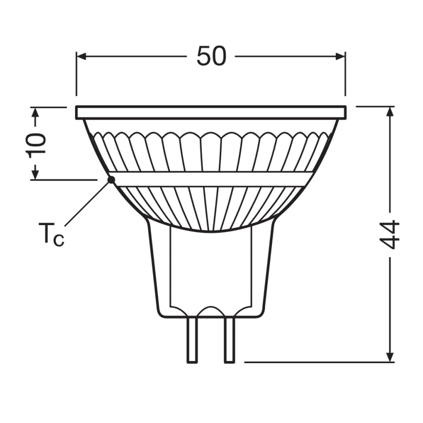Stmievateľná LED žiarovka MR16 GU5,3/6,8W/12V 3000K 36° CRI 90 - Ledvance