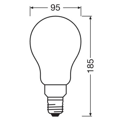 Stmievateľná LED žiarovka STAR E27/24W/230V 4000K - Osram