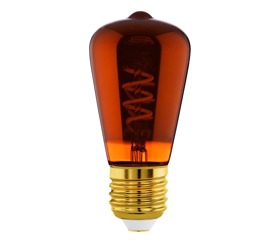Stmievateľná LED žiarovka VINTAGE ST48 E27/4W/230V 2000K červená - Eglo 110199 110199