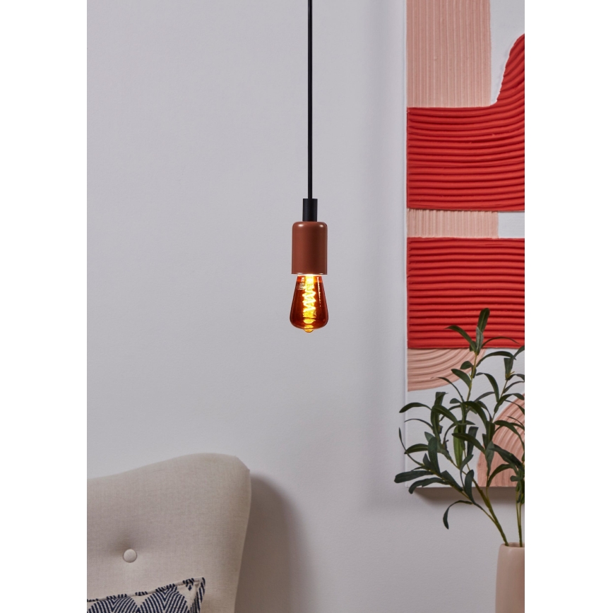 Stmievateľná LED žiarovka VINTAGE ST48 E27/4W/230V 2000K červená - Eglo 110199