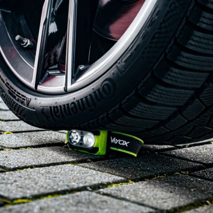 LED Stmievateľná nabíjateľná čelovka so senzorom a červeným svetlom LED/10W/5V/3xAAA IP44 600 lm 1200 mAh