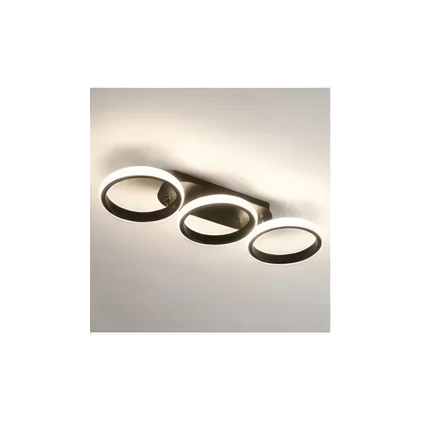 Stmievateľné LED stropné svietidlo LED/30W/230V 3000-6500K čierna Wi-Fi Tuya + diaľkové ovládanie