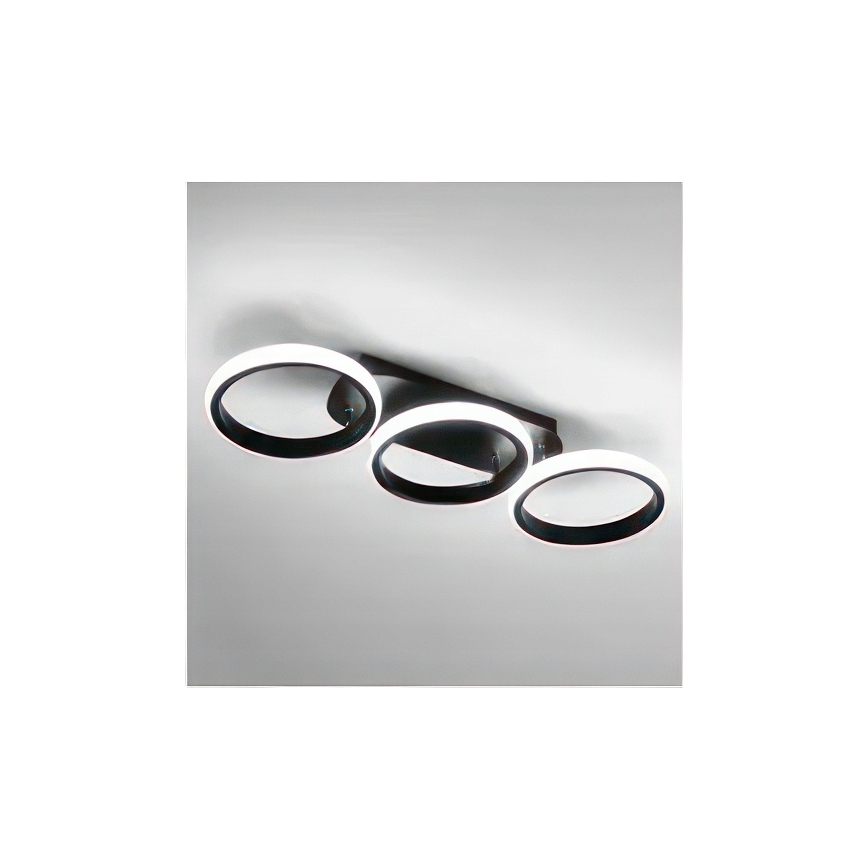 Stmievateľné LED stropné svietidlo LED/30W/230V 3000-6500K čierna Wi-Fi Tuya + diaľkové ovládanie