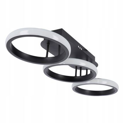 Stmievateľné LED stropné svietidlo LED/30W/230V 3000-6500K čierna Wi-Fi Tuya + diaľkové ovládanie