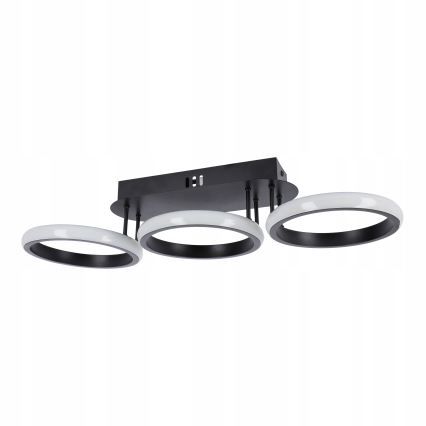 Stmievateľné LED stropné svietidlo LED/30W/230V 3000-6500K čierna Wi-Fi Tuya + diaľkové ovládanie