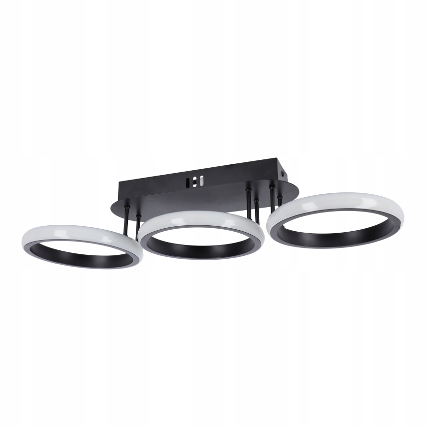 Stmievateľné LED stropné svietidlo LED/30W/230V 3000-6500K čierna Wi-Fi Tuya + diaľkové ovládanie