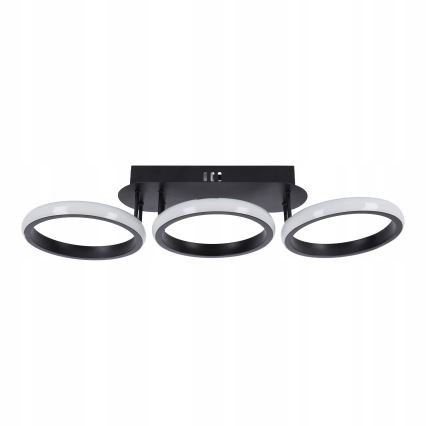 Stmievateľné LED stropné svietidlo LED/30W/230V 3000-6500K čierna Wi-Fi Tuya + diaľkové ovládanie