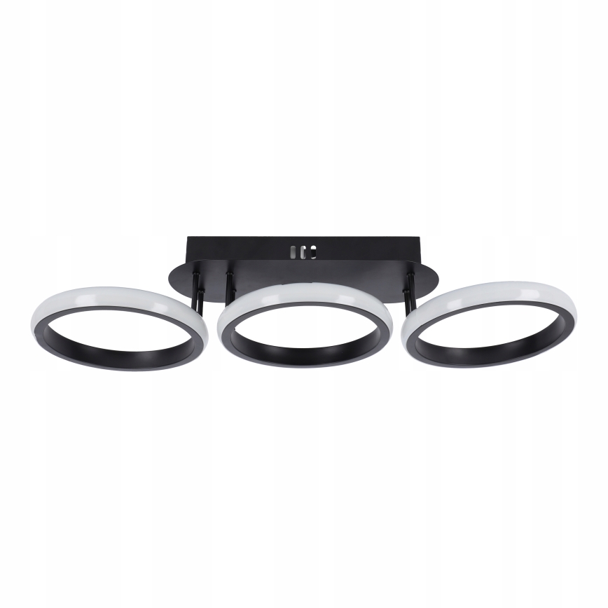 Stmievateľné LED stropné svietidlo LED/30W/230V 3000-6500K čierna Wi-Fi Tuya + diaľkové ovládanie