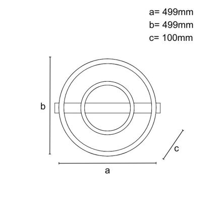 Stmievateľné LED stropné svietidlo 60W/230V 3000-6500K + diaľkové ovládanie