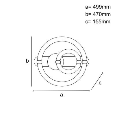 Stmievateľné LED stropné svietidlo LED/120W/230V 3000-6500K + diaľkové ovládanie