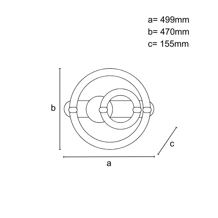 Stmievateľné LED stropné svietidlo LED/120W/230V 3000-6500K + diaľkové ovládanie