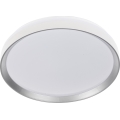 Stmievateľné LED stropné svietidlo LIXAN LED/47W/230V 3000-6500K pr. 38,6 cm biela/strieborná + diaľkové ovládanie