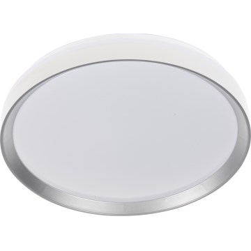 Stmievateľné LED stropné svietidlo LIXAN LED/47W/230V 3000-6500K pr. 38,6 cm biela/strieborná + diaľkové ovládanie
