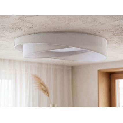 LED stmievateľné stropné svietidlo SMART GALAXY MODERN LED/24W/230V 3000-6500K pr. 55 cm biele + diaľkové ovládanie