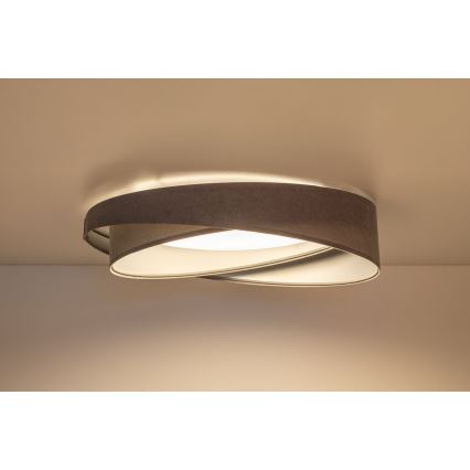 LED stmievateľné stropné svietidlo SMART GALAXY MODERN LED/24W/230V 3000-6500K pr. 55 cm sivá/strieborná + diaľkové ovládanie