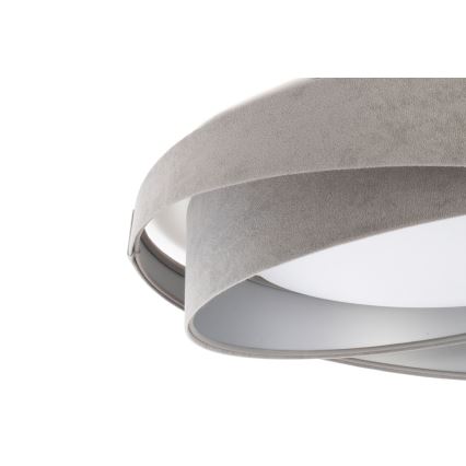 LED stmievateľné stropné svietidlo SMART GALAXY MODERN LED/24W/230V 3000-6500K pr. 55 cm sivá/strieborná + diaľkové ovládanie