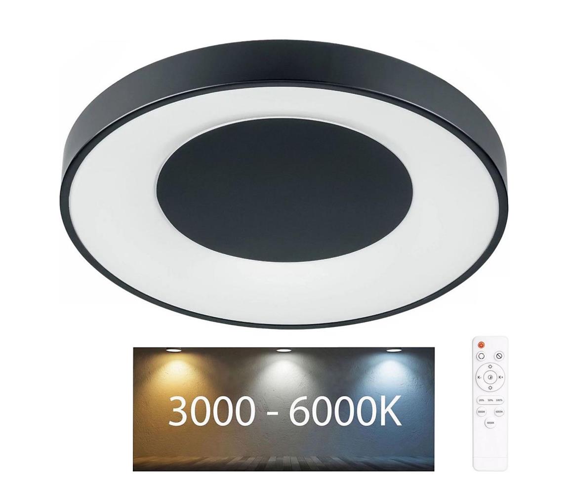 Stmievateľné LED stropné svietidlo WITOLD LED/48W/230V 3000-6000K s diaľkovým ovládaním 326713