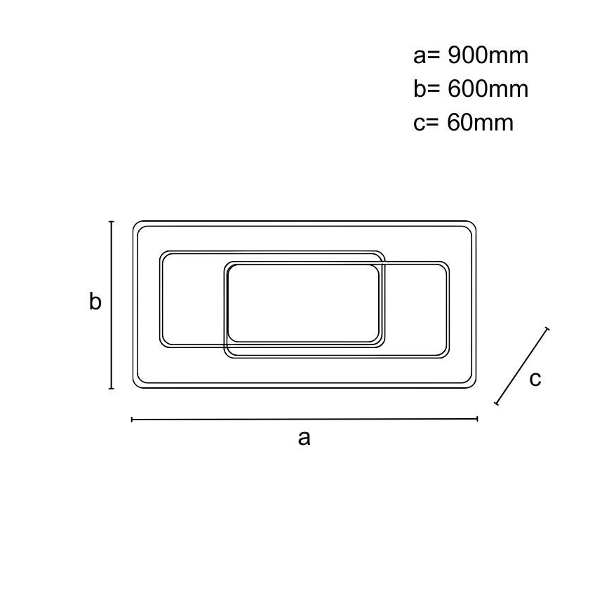 Stmievateľné stropné LED svietidlo 160W/230V 3000-6500K + diaľkové ovládanie