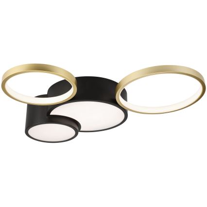 Stmievateľné stropné svietidlo ALIZEE LED/30W/230V 3000-6500K čierna/zlatá