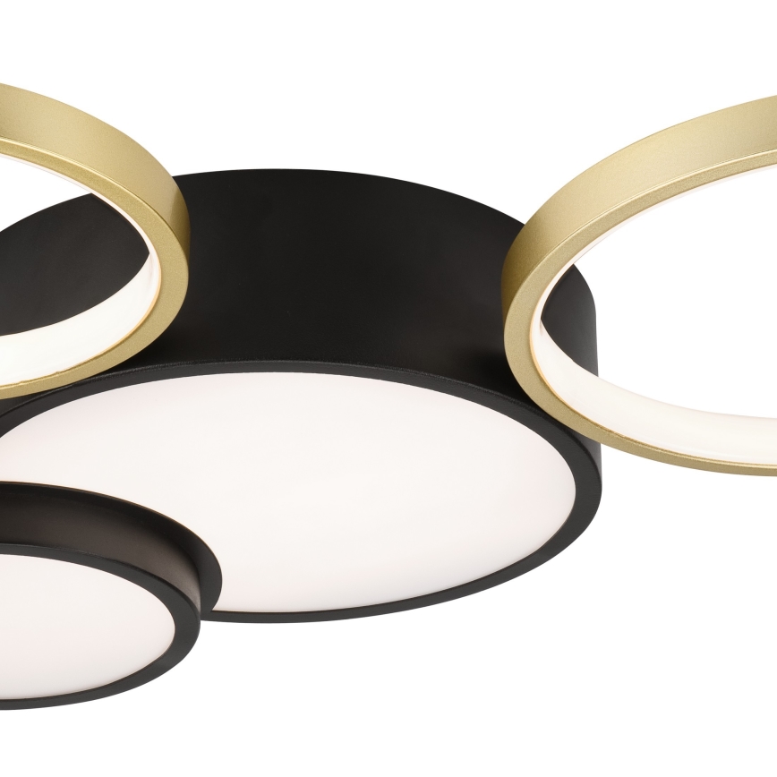 Stmievateľné stropné svietidlo ALIZEE LED/30W/230V 3000-6500K čierna/zlatá
