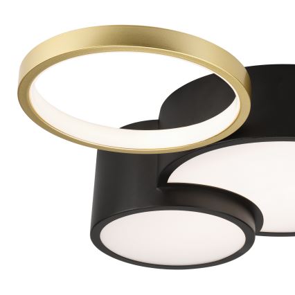 Stmievateľné stropné svietidlo ALIZEE LED/30W/230V 3000-6500K čierna/zlatá