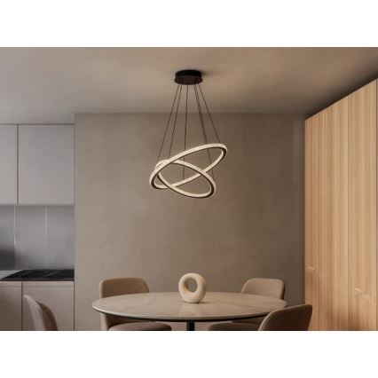 Stmievateľný LED luster na lanku LED/150W/230V 3000-6500K + diaľkové ovládanie