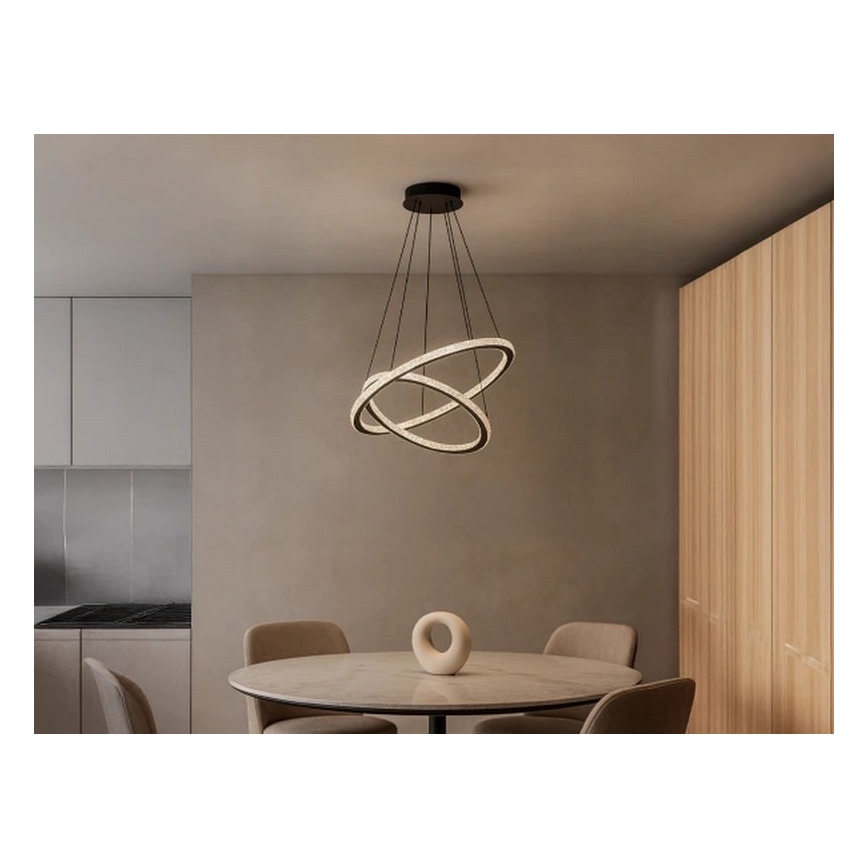 Stmievateľný LED luster na lanku LED/150W/230V 3000-6500K + diaľkové ovládanie