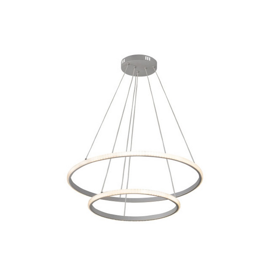 LED Stmievateľný luster na lanku LED/55W/230V 3000-6500K pr. 60 cm + diaľkové ovládanie