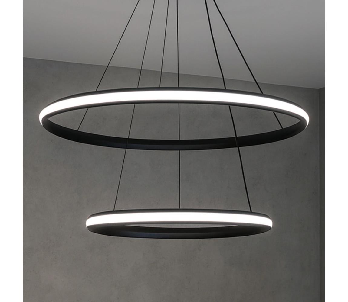 Stmievateľný LED luster s lankom LED/90W/230V 3000-6500K pr. 60 cm + diaľkové ovládanie TA2306/B