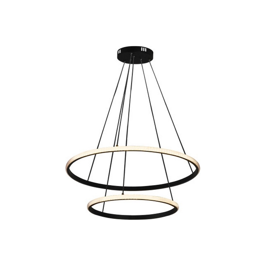 LED stmievateľný luster na lane LED/55W/230V 3000-6500K pr. 60 cm + diaľkové ovládanie