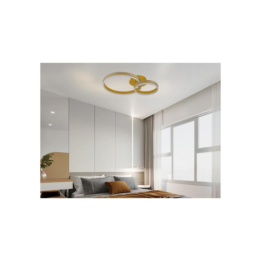 Stmievateľný prisadený LED luster LED/110W/230V 3000-6500K + diaľkové ovládanie