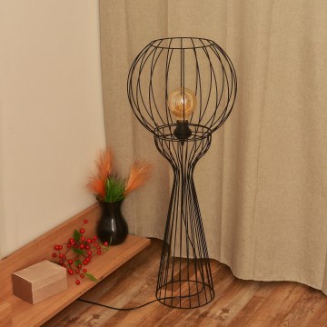 Stojaca lampa MERCURE 1xE27/15W/230V čierna