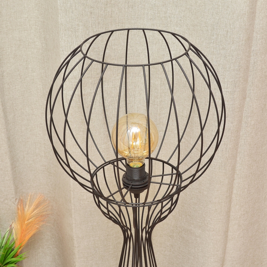 Stojaca lampa MERCURE 1xE27/15W/230V čierna