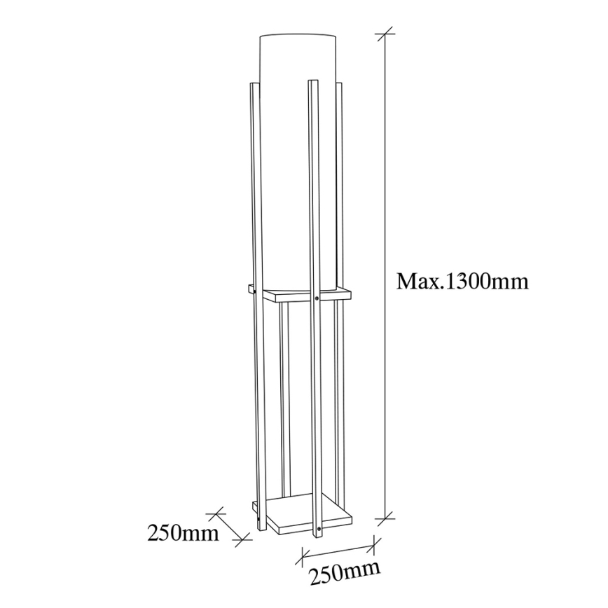 Stojacia lampa 1xE27/40W/230V béžová