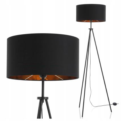 Stojacia lampa 1xE27/40W/230V čierna