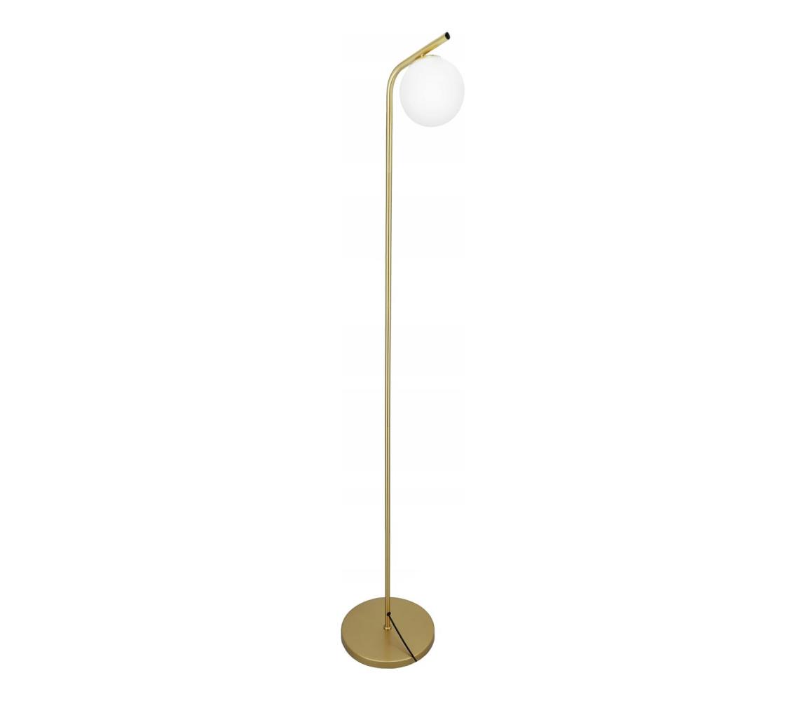 SmartLED Stojacia lampa 1xE27/40W/230V zlatá/biela 7899