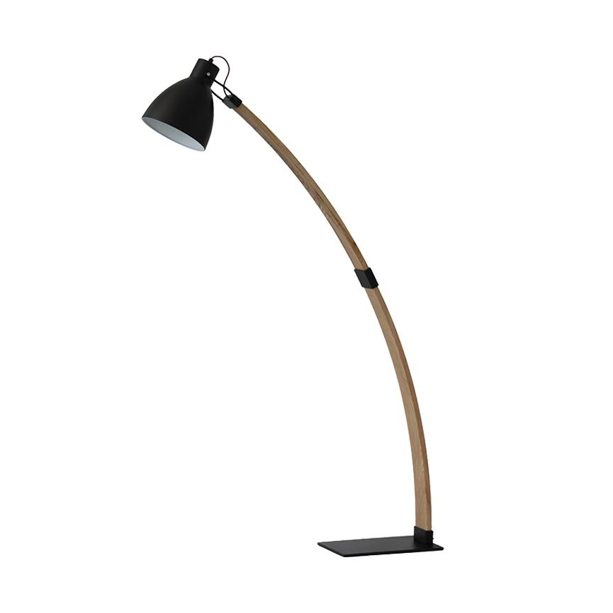 Stojacia lampa 1xE27/60W/230V jaseň/čierna