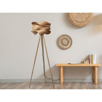 Stojacia lampa 1xE27/60W/230V masív/dyha/jaseň