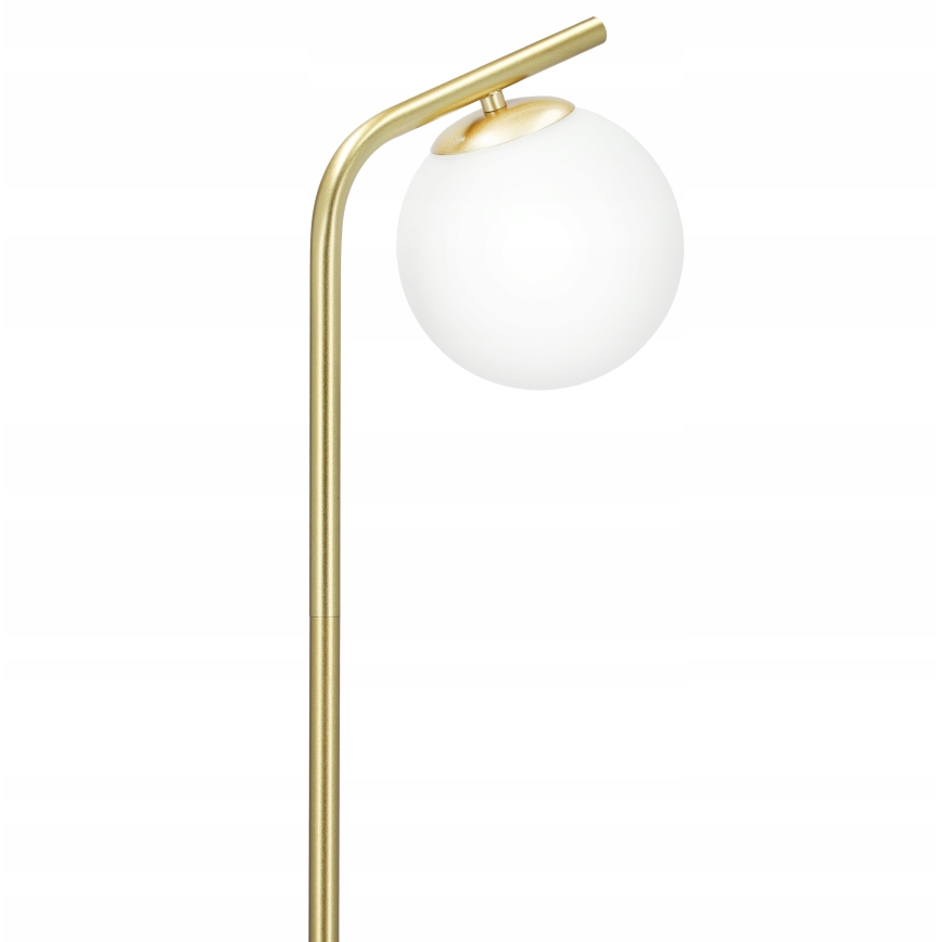 Stojacia lampa 1xG9/40W/230V zlatá/biela