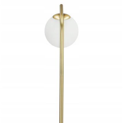 Stojacia lampa 1xG9/40W/230V zlatá/biela