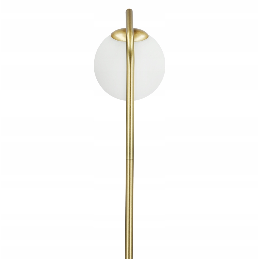 Stojacia lampa 1xG9/40W/230V zlatá/biela