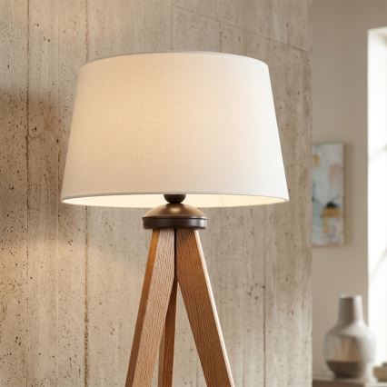 Stojacia lampa AIDA 1xE27/15W/230V dub/krémová