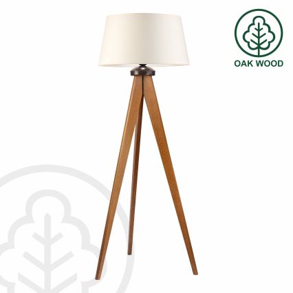 Stojacia lampa AIDA 1xE27/15W/230V dub/krémová